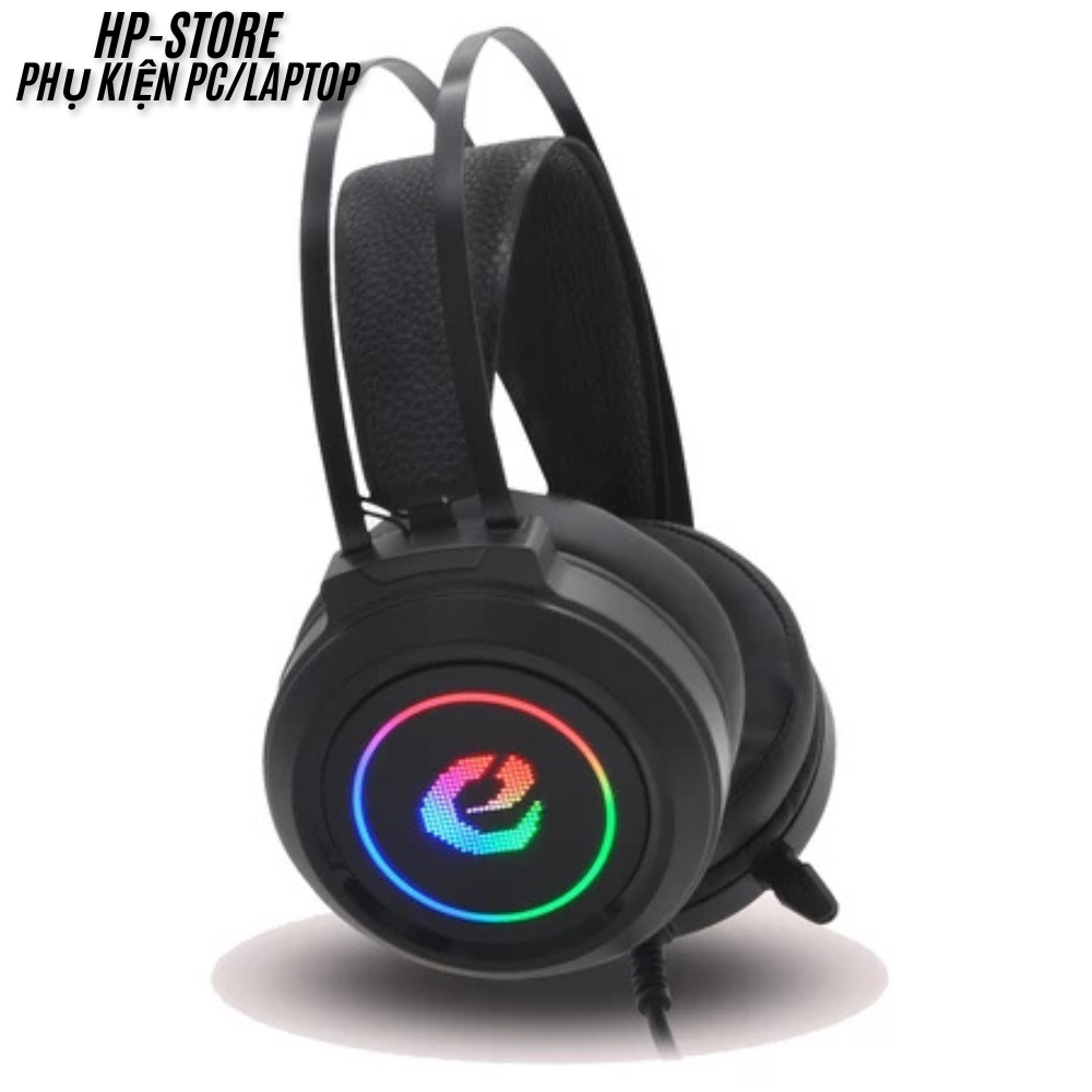 Tai nghe chụp tai Gaming- Tai nghe chữ E có mic (cổng USB) âm thanh 7.1, Âm Bass Cực Căng, Ốp Da Êm Ái, BH 12T