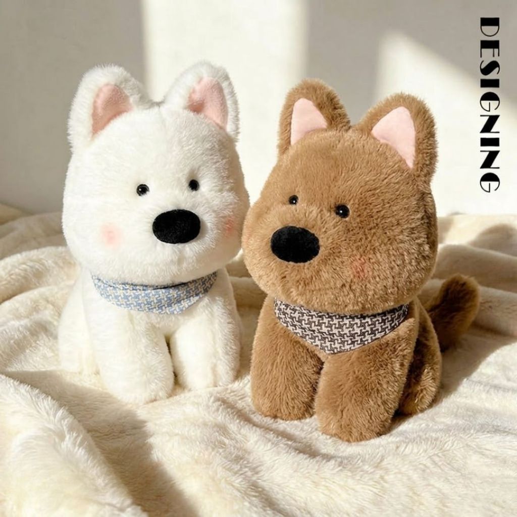 Bộ Sưu Tập Gấu Bông Cún Chó Con Mini Đáng Yêu, Cún Chó Bông Lông Mềm Mại Kèm Nhiều Phụ Kiện Quà Tặng Đáng Yêu Cho Bé