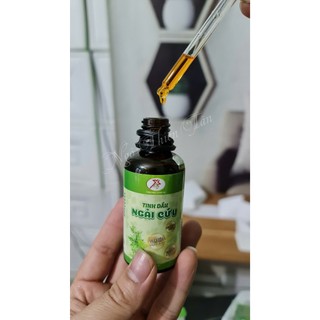 Tinh dầu thảo dược ngải cứu chai 50ml thảo mộc xanh X4 hết đau mỏi vai gáy