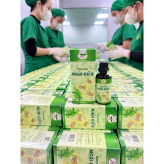Tinh dầu thảo dược ngải cứu chai 50ml thảo mộc xanh X4 hết đau mỏi vai gáy