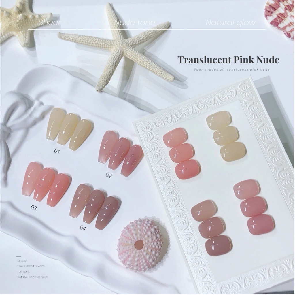 Sơn gel ROUNI 4 màu nude trà sữa phiên bản mới 2026 Sơn dưỡng ẩm màu nude hồng tiệm nail chuyên dụng