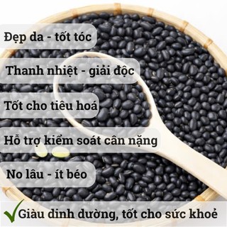 [500Gr] Đậu Đen Xanh Lòng Hữu Cơ Hồn Quảng  -  Đậu Sạch, Hạt To, Nhanh Mềm - Rang nước, Nấu chè, Làm Sữa Bao Ngon