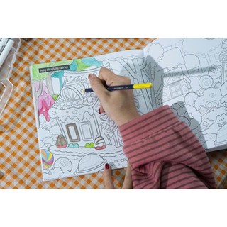 Sách Tô Màu Soda muối bên vịnh chanh vàng 60 trang