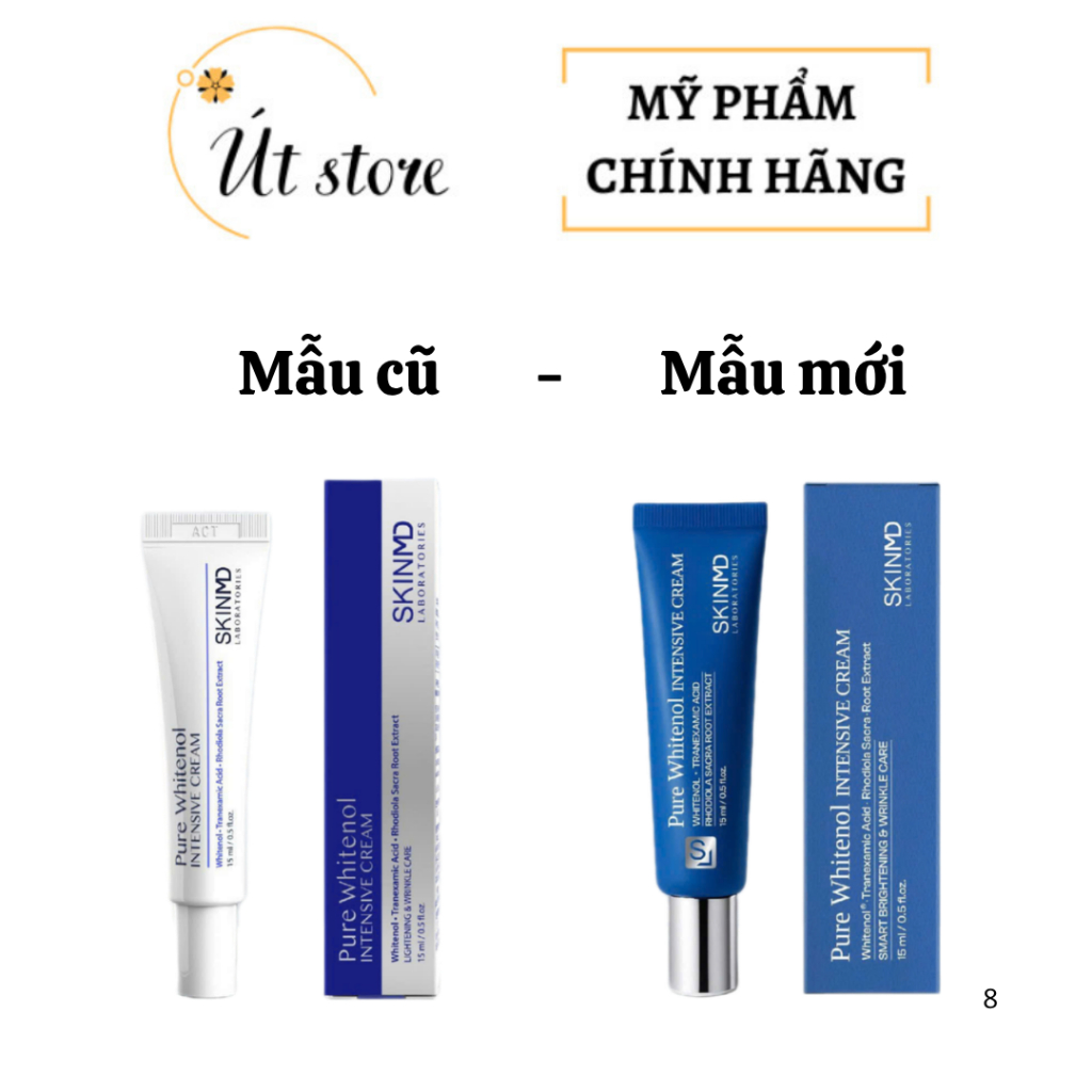Kem Dưỡng SkinMD Pure Whitenol Intensive Cream 15ml Trắng Sáng Giảm Nám Chống Lão Hoá Và Tái Tạo Da