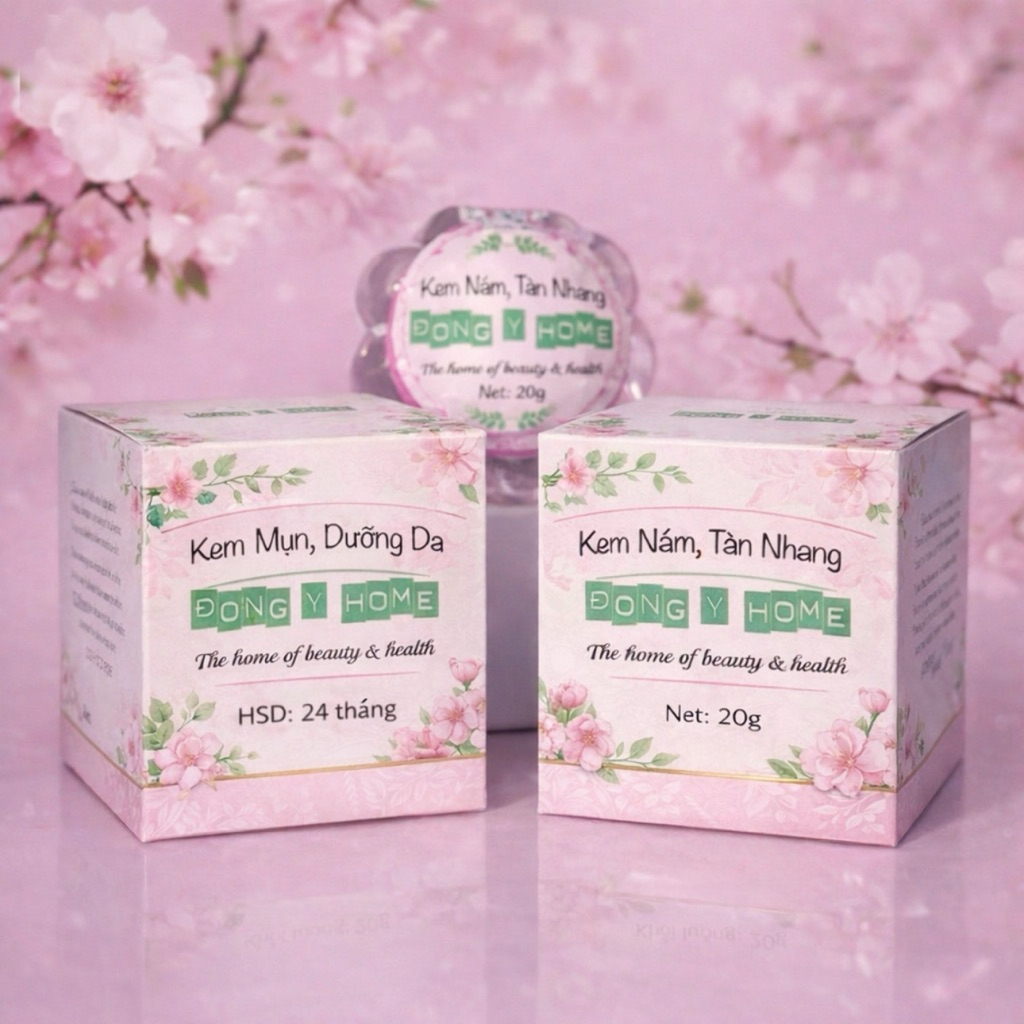 [Combo 2 hũ x 20g] Kem Chấm Mụn, Nám, Tàn Nhang Đông Y Home: Hỗ Trợ Cải Thiện Thâm, Làm Đẹp Da, Skincare