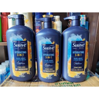 Sữa Tắm SUAVE MEN 3in1 887ML HYDRATING Citrus & Musk Hair + Body + Face Wash - CÔ THƯ MARKET