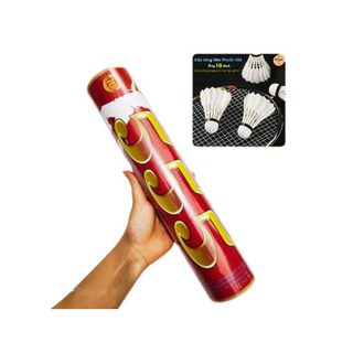 Ống cầu lông 555 10 Quả giá rẻ bền bỉ, Ống/Hộp Cầu Lông 555