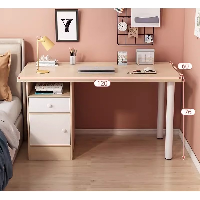 Bàn học có ngăn kéo, bàn làm việc văn phòng,bàn gỗ MDF phủ melamin cao cấp  HM509