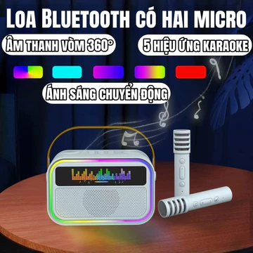 【Tiệc gia đình】loa bluetooth mini Âm thanh vòm 360° Đèn LED RGB loa bluetooth loa bluetooth bass mạnh loa mini