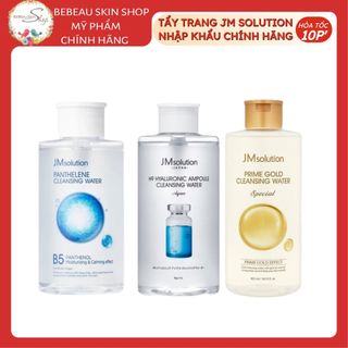 Nước Tẩy Trang JM Solution H9 Hyaluronic - Ceramide - Centella Cleansing Water 500ml