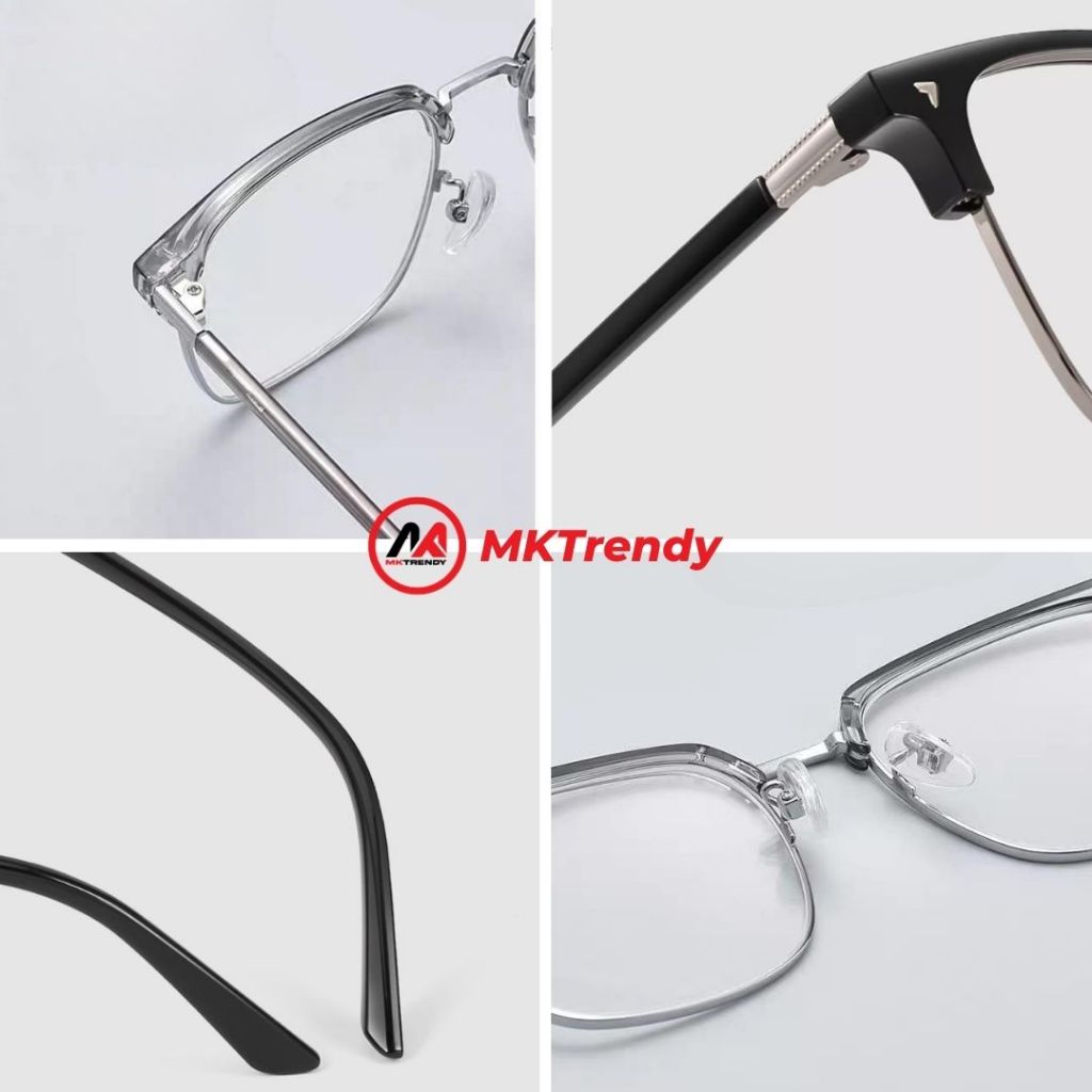 [Võ Hà Linh x MKTRENDY] Kính đổi màu gọng nửa viền cao cấp X15 tặng túi đựng kính khăn lau kính
