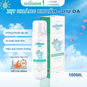 Xịt kháng khuẩn DIZIGONE Baby (100ml) Xịt tay chân, đồ gặm nướu, đồ chơi, đồ dùng, phòng bệnh cho bé