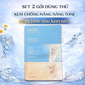 Set 2 Gói Quà Tặng Kem Chống Nắng Nâng Tone FREE TONE UP và SKIN FIT AQUA, Hiệu Quả Chống Nắng Sạm Da Đến 24h