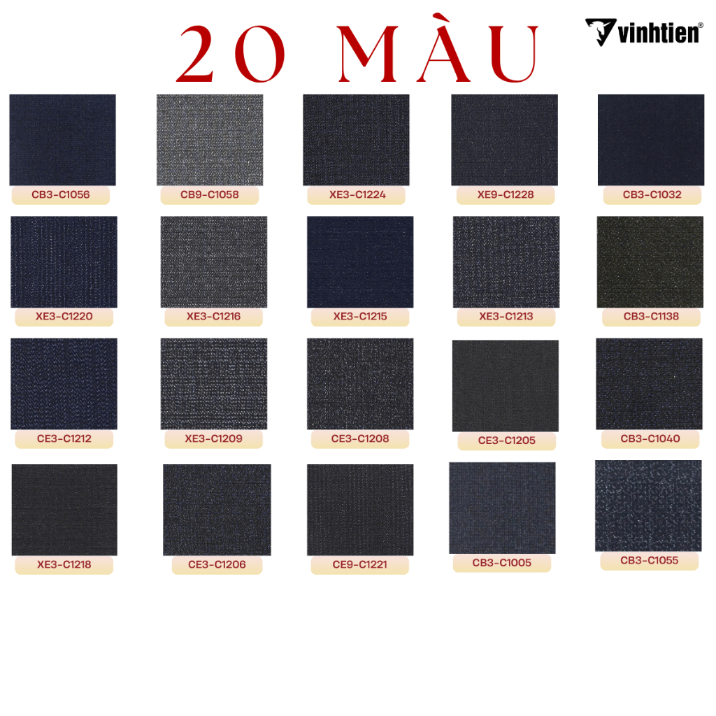 Quần Tây Nam Công Sở 1ly Classic Form Suông Vĩnh Tiến 499 - Nhiều Màu ( giỏ 2)
