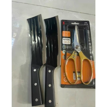 Combo 2 Dao JAPAN tặng kèm 1 kéo nhật, dao thái nhà bếp siêu bén chất liệu từ thép không rỉ cao cấp, dao nhà bếp chính h