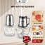 Máy xay thịt đa năng Qcooko 300W, 1.8L xay gia vị, cối thủy tinh cao cấp, Tặng Dao Làm Ruốc