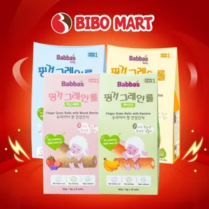 Bánh Ngũ Cốc Babba's Vị Chuối/Sữa/Dâu/Phô Mai 40g Cho Bé Trên 8 Tháng - Bibomart