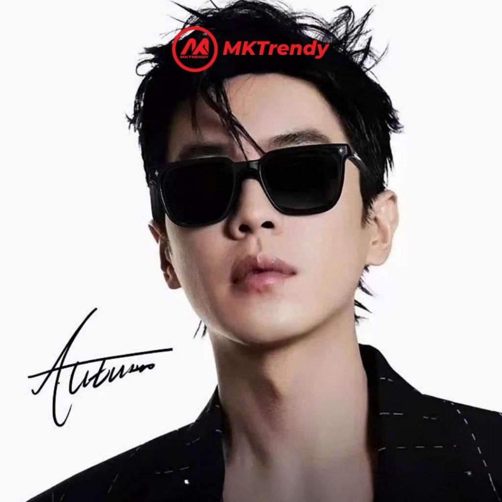 [Võ Hà Linh x MKTRENDY] Kính râm gọng vuông R9 chống tia UV tặng túi đựng kính khăn lau kính