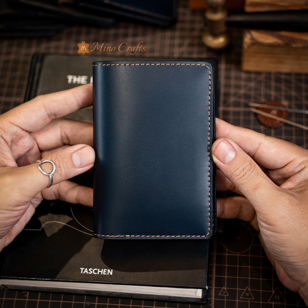 Bao Passport Mino Crafts Ví Đựng Hộ Chiếu Da Bò Nhiều Ngăn Gọn Nhẹ