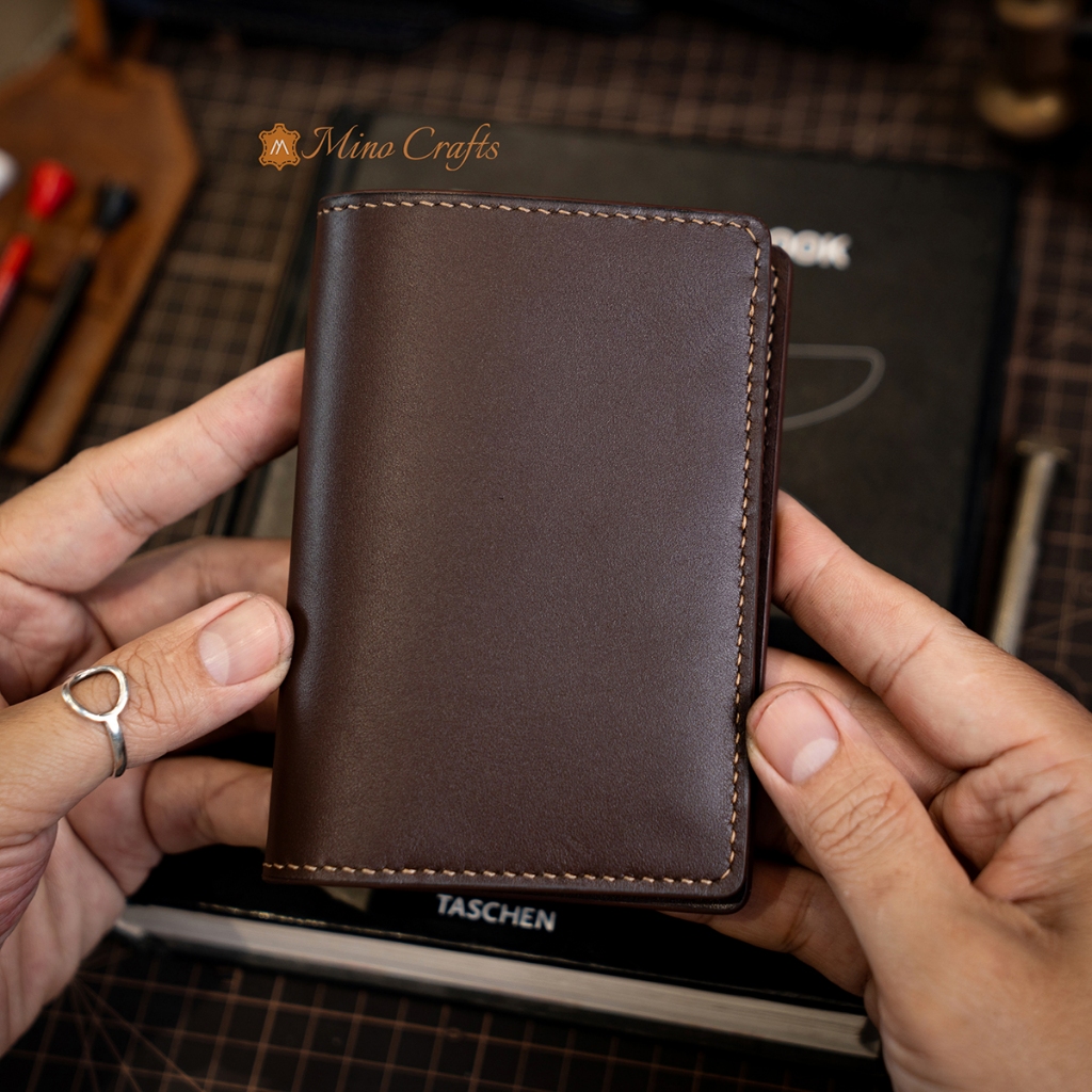 Bao Passport Mino Crafts Ví Đựng Hộ Chiếu Da Bò Nhiều Ngăn Gọn Nhẹ