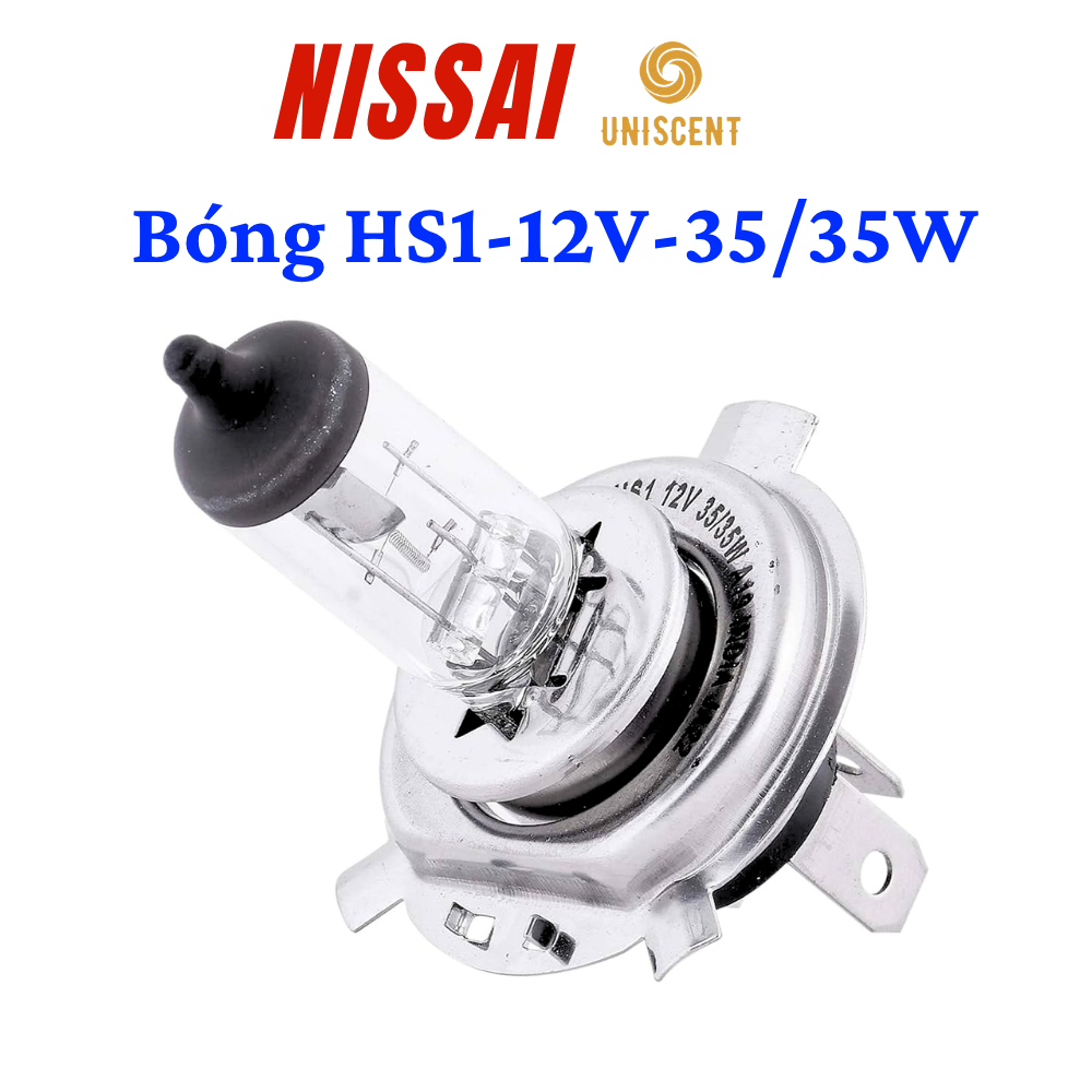 Bóng Đèn Xe Máy Halogen HS1/ Bóng Đèn H4-12v-35/35W Bóng Đèn Xe Máy Cos/ Pha HS1-12V-35/35W NISSAI