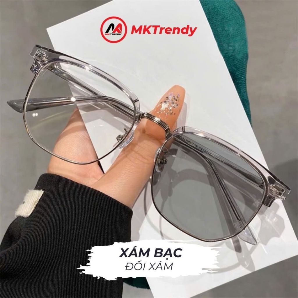 [Võ Hà Linh x MKTRENDY] Kính đổi màu X12 chống tia UV chống ánh sáng xanh tặng túi đựng kính khăn lau kính