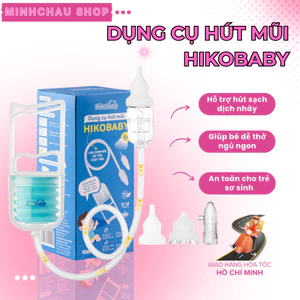 Dụng cụ hút mũi bằng tay Hikobaby, làm sạch mũi chỉ trong 30 giây, giúp bé dễ thở, ngủ ngon