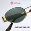Kính râm oval gọng kim loại T9 chống tia UV tặng túi đựng kính khăn lau kính