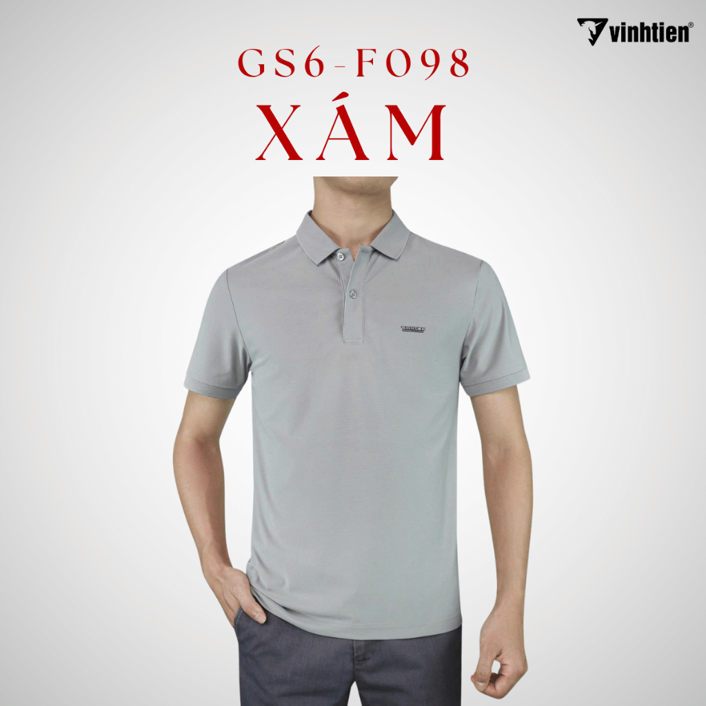 Áo Polo Nam, Áo Thun Nam Vĩnh Tiến Form Regular Fit  ( Có xẻ tà), Thanh Lịch, Sang Trọng 329 - Nhiều Màu