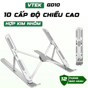 Giá Đỡ Laptop Macbook VTEK GD10 15 inch Tản Nhiệt Điều Chỉnh Độ Cao