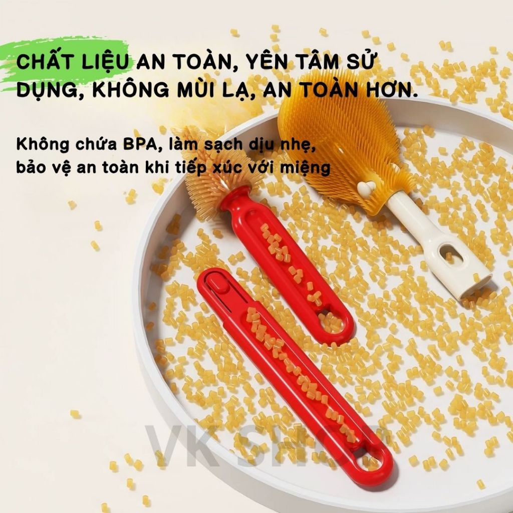 Bộ Dụng Cụ Cọ Rửa Bình Sữa Có Hộp – Nhỏ Gọn, Tiện Mang Đi, Phù Hợp Mẹ Bỉm Sữa