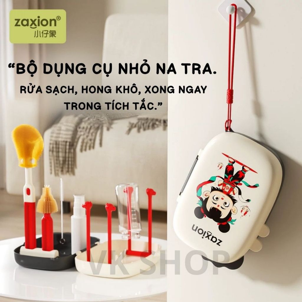 Bộ Dụng Cụ Cọ Rửa Bình Sữa Có Hộp – Nhỏ Gọn, Tiện Mang Đi, Phù Hợp Mẹ Bỉm Sữa