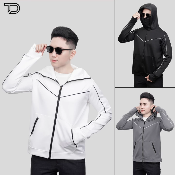 Áo khoác chống nắng nam nữ tay có xỏ ngón
