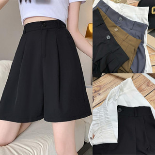 Quần Đùi Ngố Bigsize Nữ Cạp Chun Co Giãn, Quần Lửng Lưng Cao Vải Mango Cho Chubby Q569