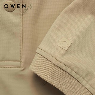 Owen - Áo polo Body fit APV257013 màu Be đậm chất liệu CVC Spandex