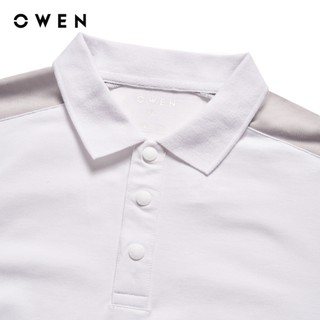 Owen - Áo polo Bodyfit APV257136 màu Trắng chất liệu CVC Spandex