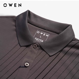 Owen - Áo polo Bodyfit APV257064 màu Xám chất liệu CVC Spandex