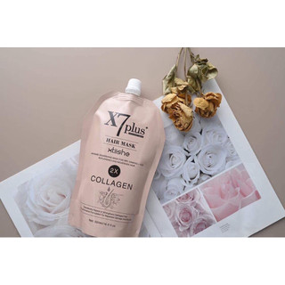 Kem Ủ Tóc X7 Plus Collagen 500ml – Hấp Phục Hồi Tóc Hư Tổn, Mềm Mượt, Giảm Rụng, Chuẩn Salon