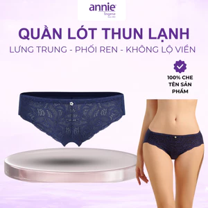 Quần Lót Ren Nữ annie QE2160 Thun Lạnh Thoáng Khí, Quần Chip Nữ Cao Cấp Ren Quyến Rũ Nhiều Màu