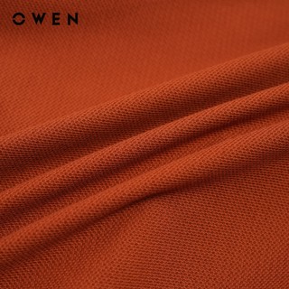 Owen - Áo polo Bodyfit APV262003 màu Cam chất liệu CVC Spandex