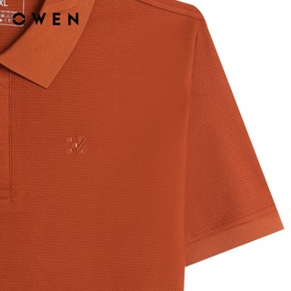 Owen - Áo polo Bodyfit APV262003 màu Cam chất liệu CVC Spandex