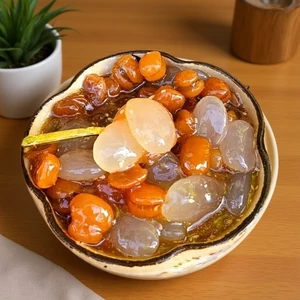 COMBO 5 HỘP (Tặng kèm đậu phụng ) Me hạt mềm rim hạt đác và khóm nhà làm(mỗi hộp 550g)