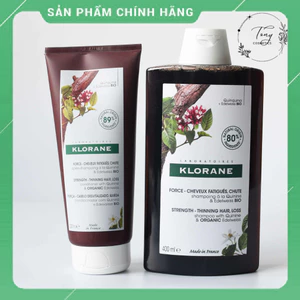 Dầu Gội - Xả Klorane Quinine & Edelweiss BIO | Giảm Rụng Tóc, Hỗ Trợ Mọc Tóc Nội Địa Pháp