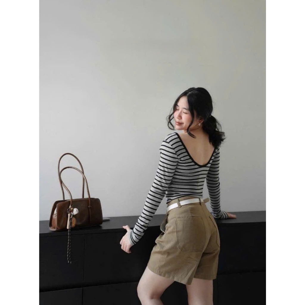 Quần jean đùi w.e GUMIN thiết kế quần dáng rộng basic trẻ trung cá tính, quần đùi bò nữ thanh lịch sang trọng