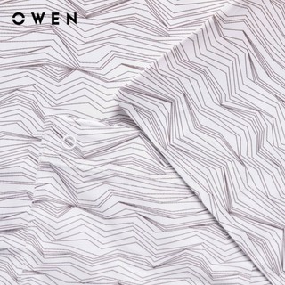Owen - Áo sơ mi ngắn tay Body Fit AB255084NT màu Xám chất liệu Bamboo spandex