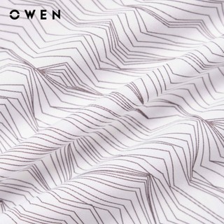 Owen - Áo sơ mi ngắn tay Body Fit AB255084NT màu Xám chất liệu Bamboo spandex