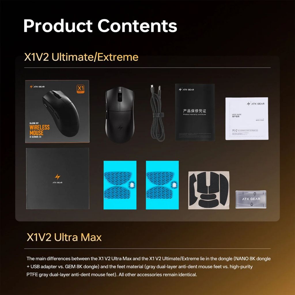 Chuột Gaming Không Dây ATK Blazing Sky X1 V2 Extreme | Ultimate