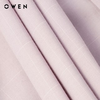 Owen - Áo sơ mi ngắn tay Body fit AB255157NT màu Hồng chất liệu Bamboo