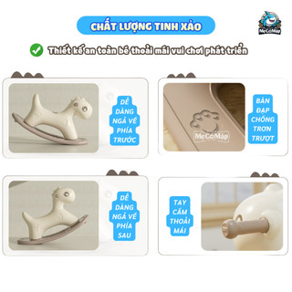 Ngựa Bập Bênh Pakey Mới 2026 Chống Lật, Xe Chòi Chân Giúp Bé Rèn Luyện Khả Năng Giữ Thăng Bằng - RH01