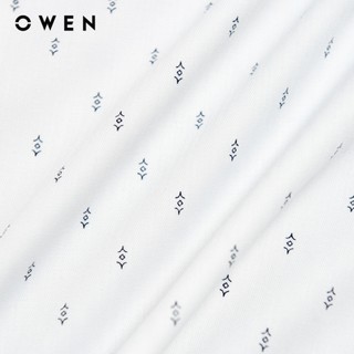 Owen - Áo sơ mi dài tay Regular Fit AR255086DT màu Trắng chất liệu Bamboo spandex